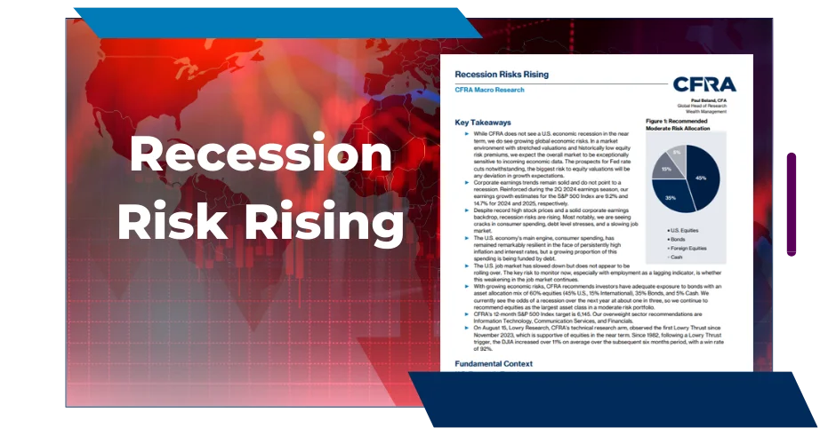 Recession Risk Rising - CFRA Macro Research